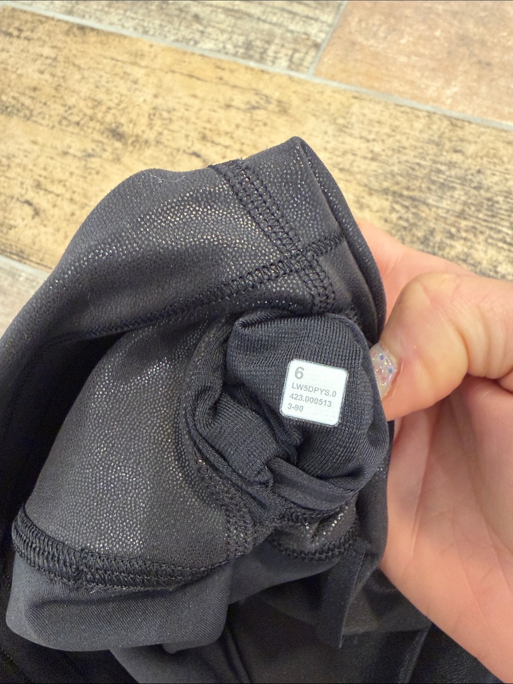Lululemon Wunder Train High Rise Tight 28" Radiate Foil Print Black Size 6 - Picture 4 of 6